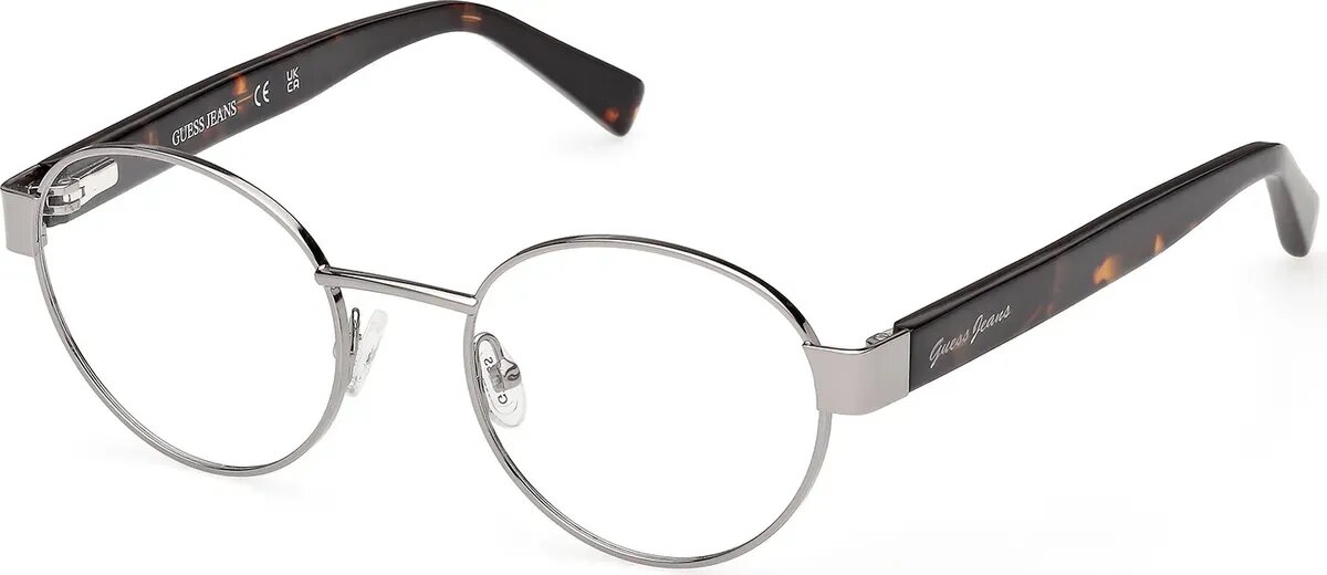 Оправа GUESS GJ 50001 008, тип оправы ободковая, материал оправы металл, пол мужские, форма оправы круглая