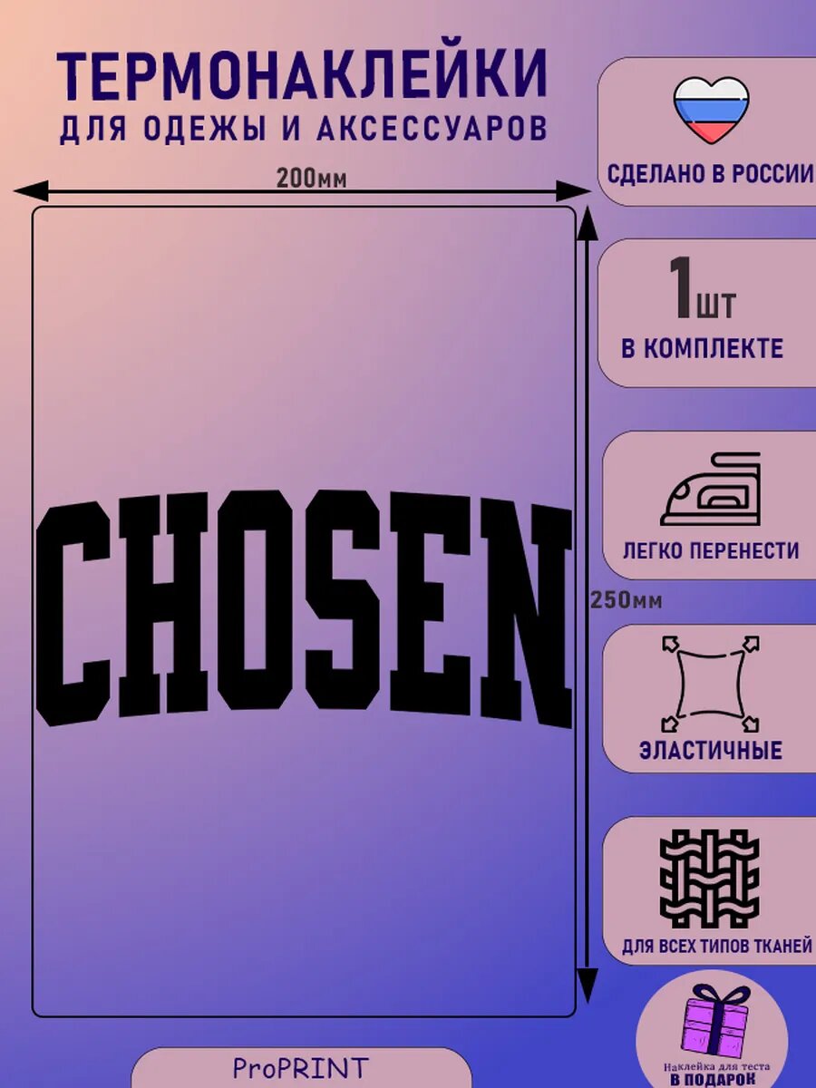 Термонаклейка надпись