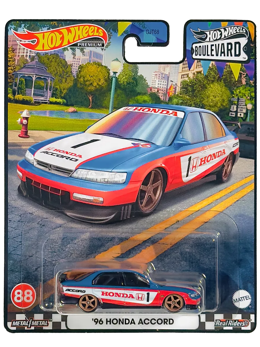 Машинка Hot Wheels Premium Boulevard 96 Honda Accord, масштаб 1:64, для детей от 3 лет