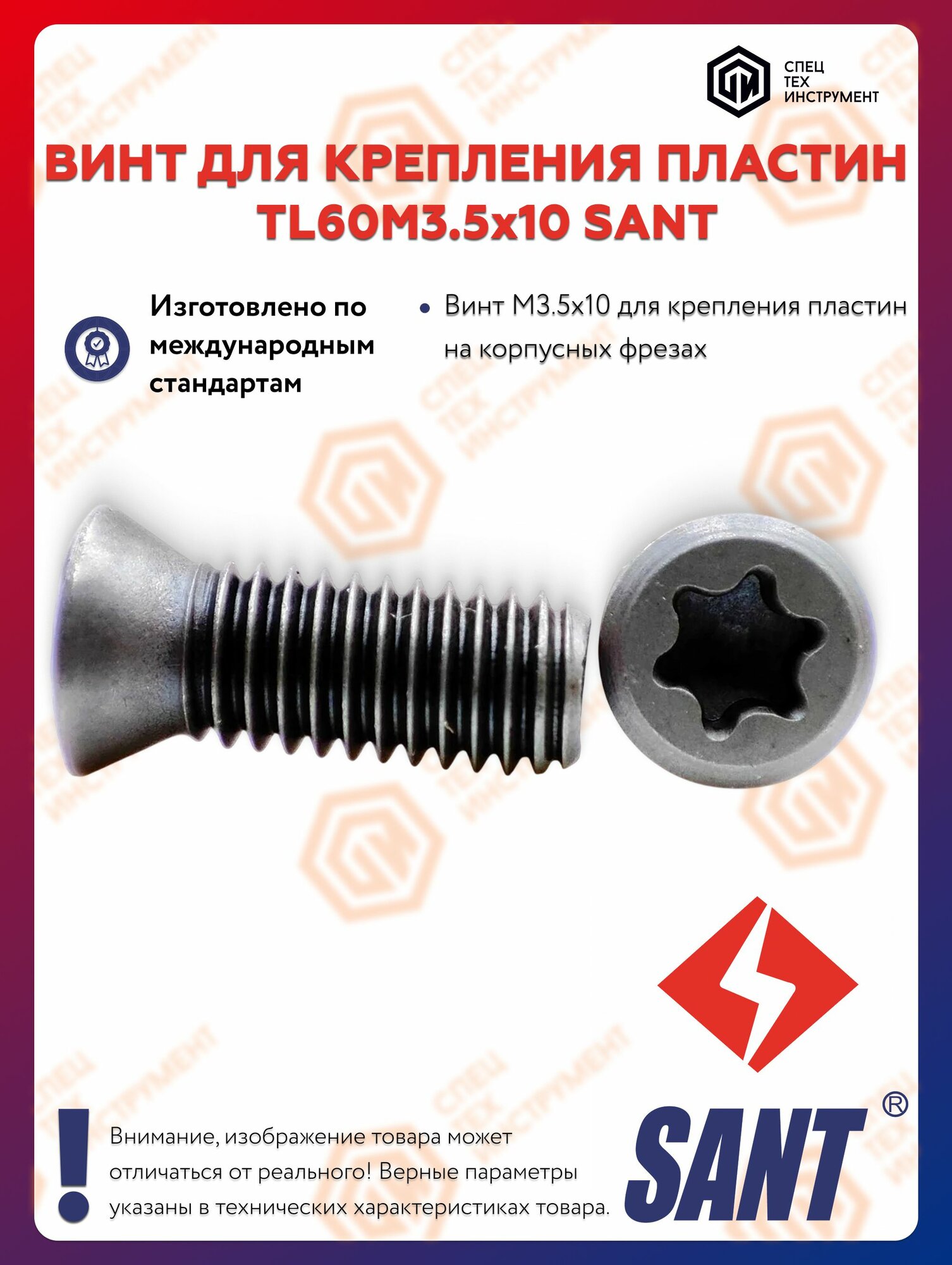 Винт TL60M3 5x10 SANT