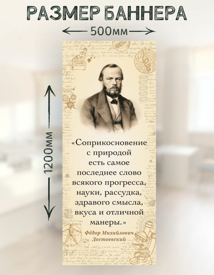 Плакат-баннер Ф. М. Достоевский о природе — фото 1