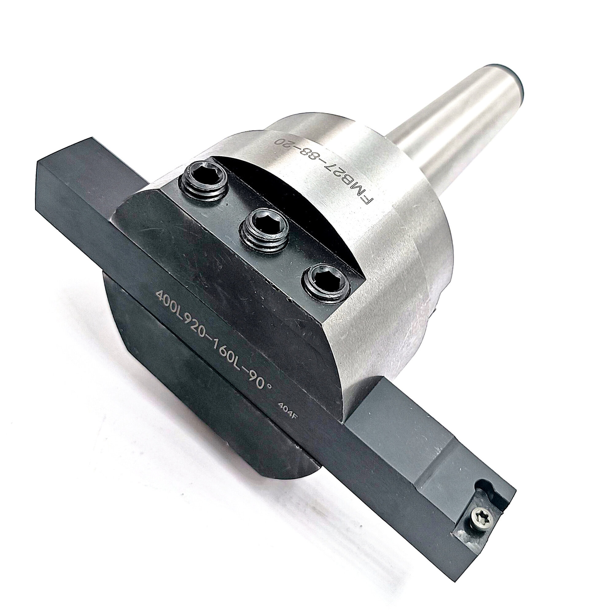 Набор для фрезеровки плоскости КМ4 ИСО40 балеринка, летучка (Регулируемая режущая головка FMB27-88-20, оправка MTB4-FMB27-M16, державка 400L920-160L-90°)