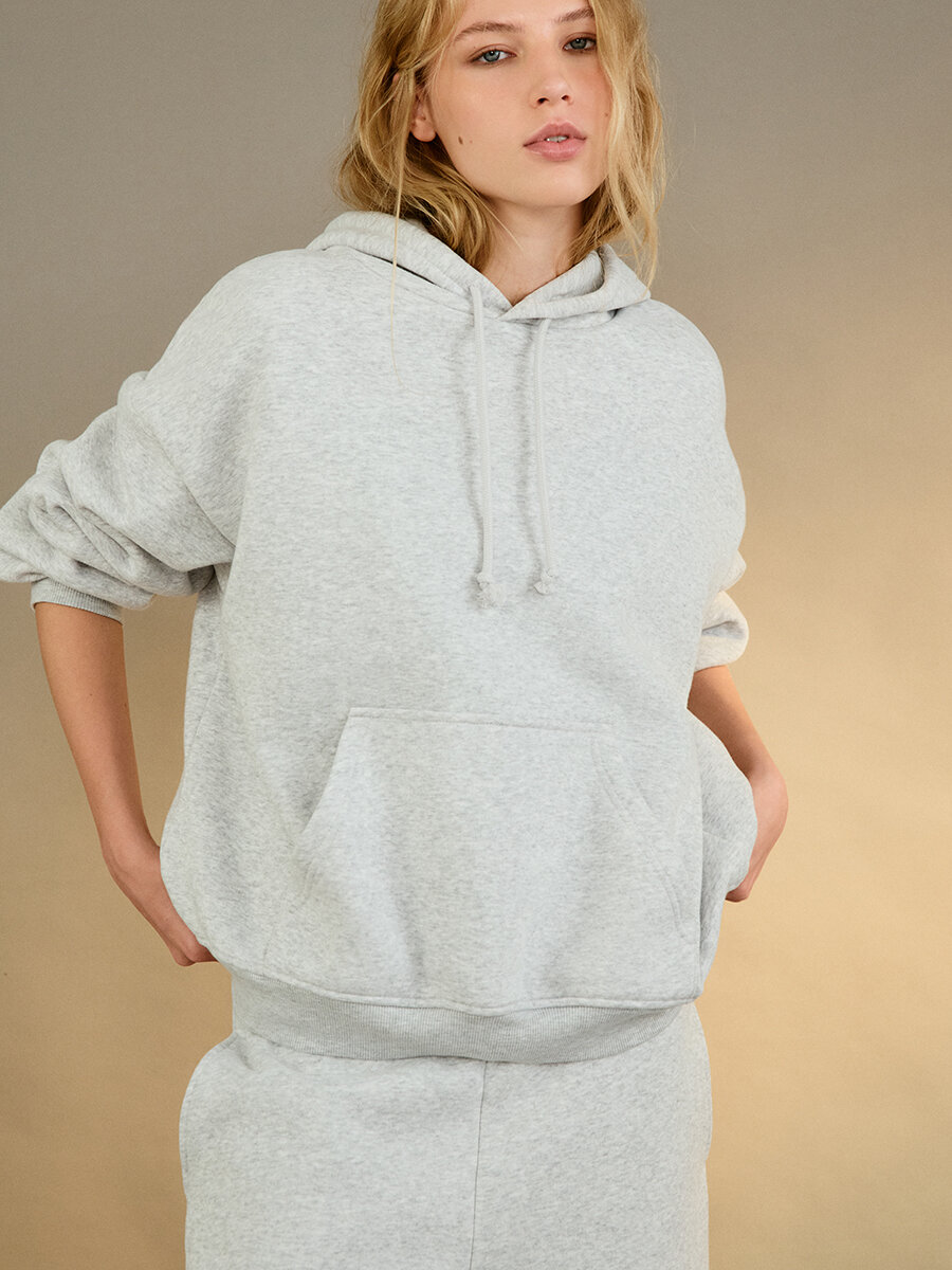 Худи Befree Woman Mix&Match, размер M, , серый меланж