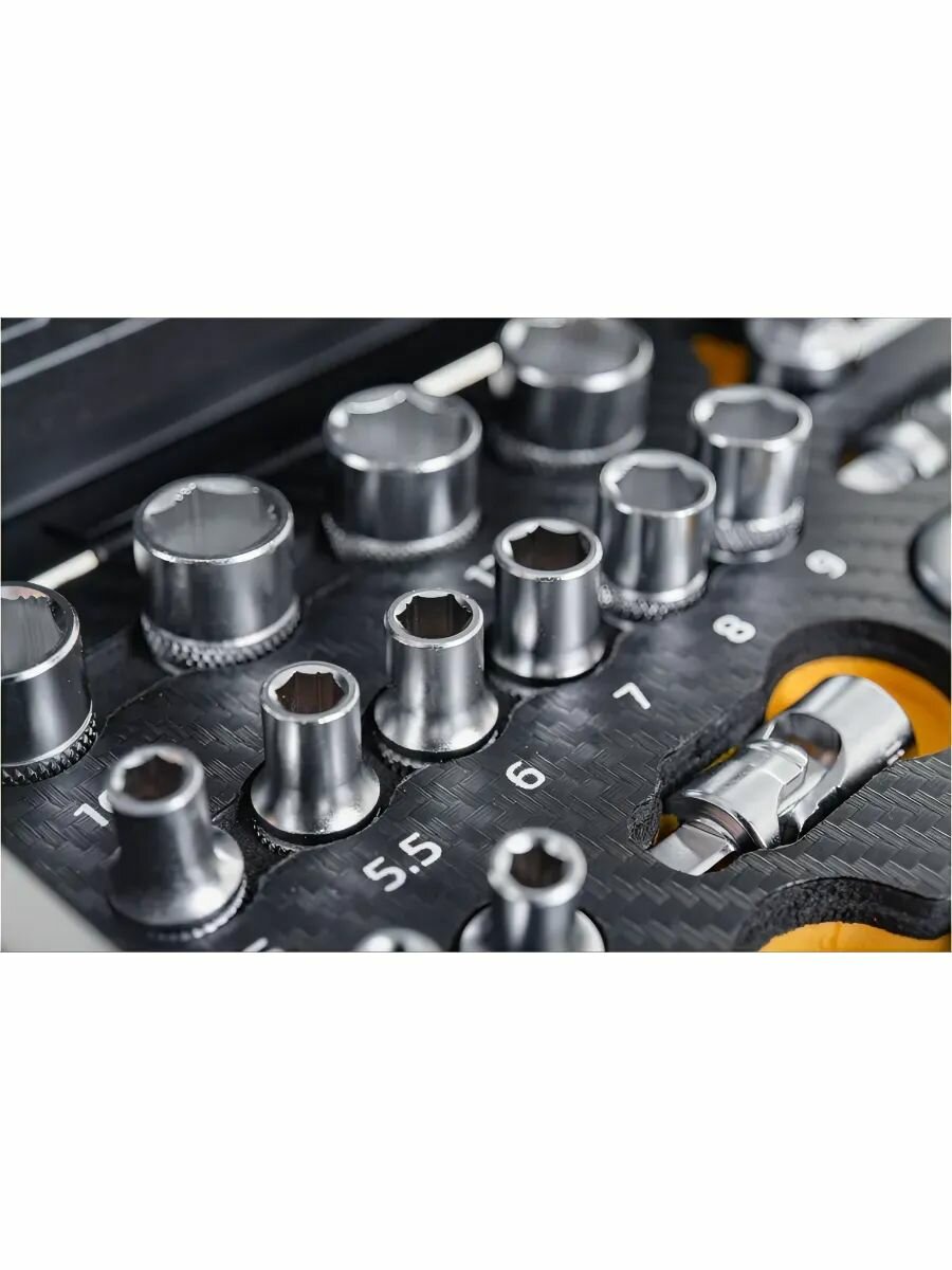 Набор инструментов 18 пред. 1/4" Inforce, Сталь Cr-V, Проф. — фото 1