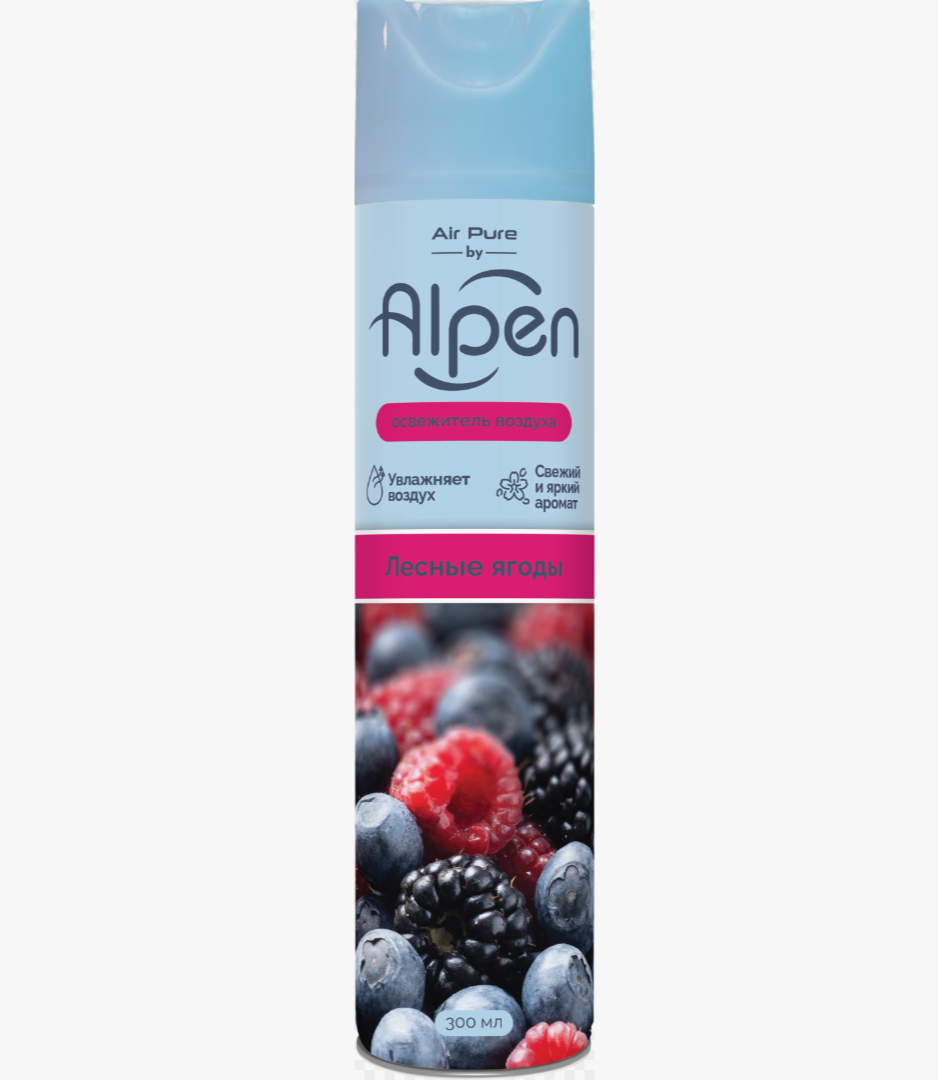 Освежитель воздуха Alpen "Лесная ягода", универсальный, аэрозоль, 300 мл