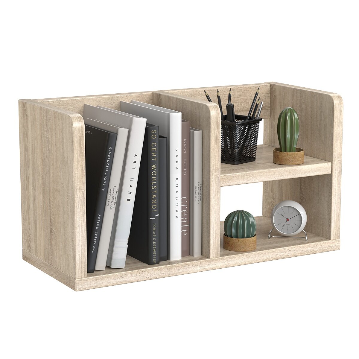 Полка настольная Вектор №13, Дуб Сонома. Производство товара - компания ТОБ.