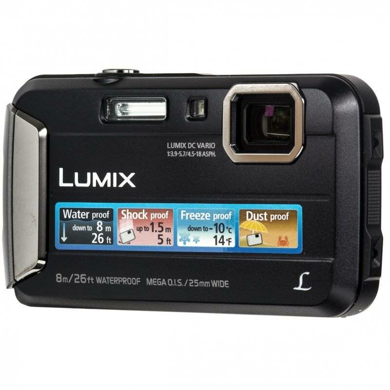 Фотоаппарат Panasonic Lumix DMC-FT30EE-K (подводный, противоударный) черный
