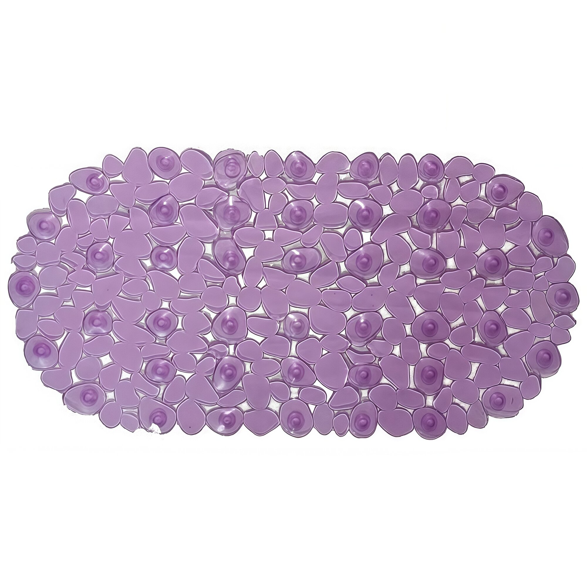 Коврик в ванну противоскользящий Рыжий кот Камешки 68 x 34 см