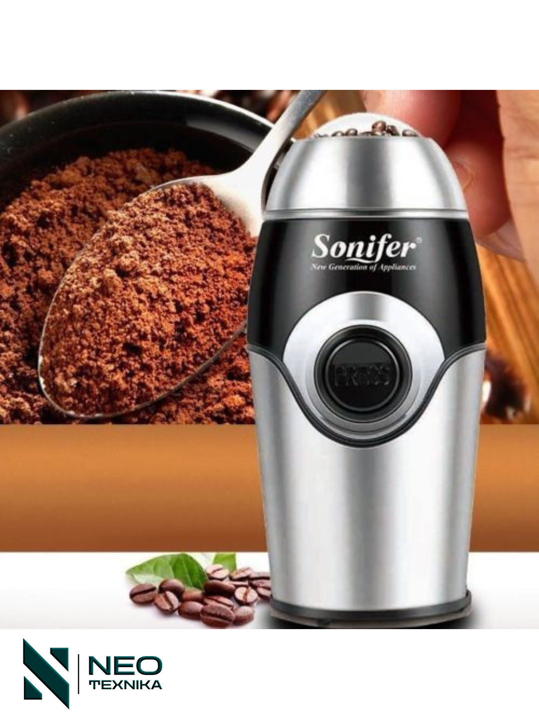 Kofe maydalagich Sonifer SF-3507, 280 Вт, 50 г, 3 степени помола, регулировка, импульсный режим - 10