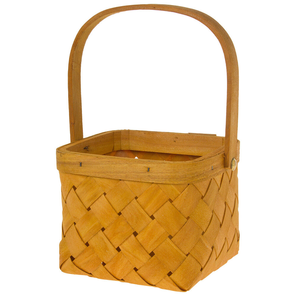 Корзина плетеная (дерево) 15x15xН11/25 см lepestok.moscow Натуральный