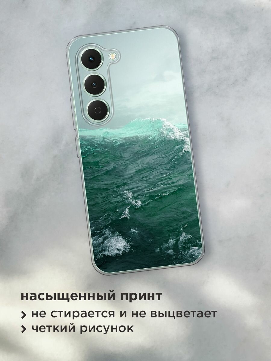 Чехол на Tecno Spark 40 Pro / Текно Спарк 40 Про с принтом "Волны 12" — фото 1