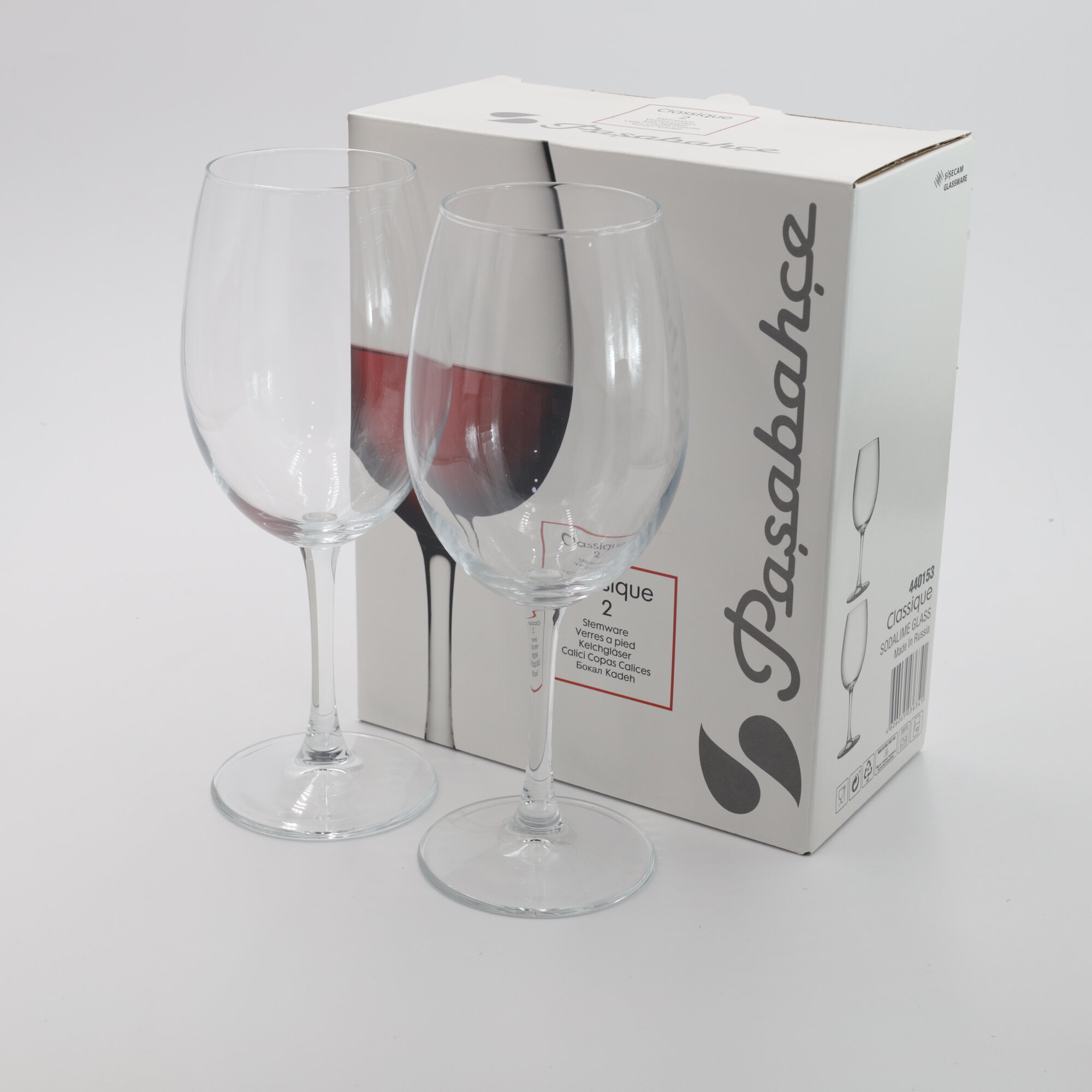 Бокал PASABAHCE классик 440153 630мл 2шт 2х8 1054140 — фото 1