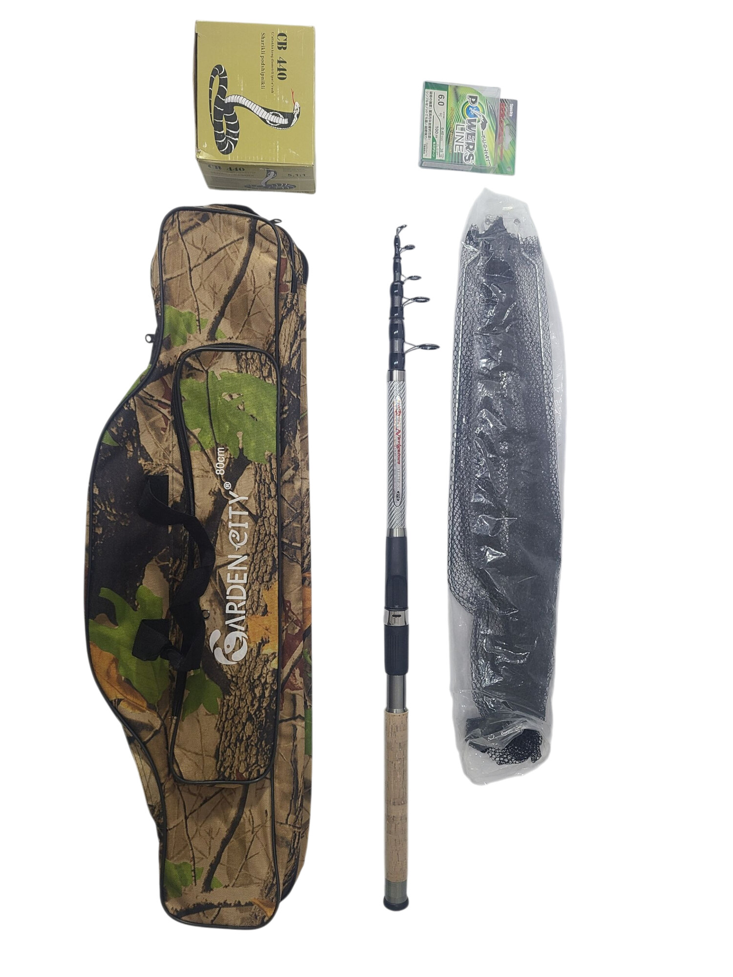 Удочка, сумка, катушка, крючок, нейлоновая леска, удочка Mikano Navigator