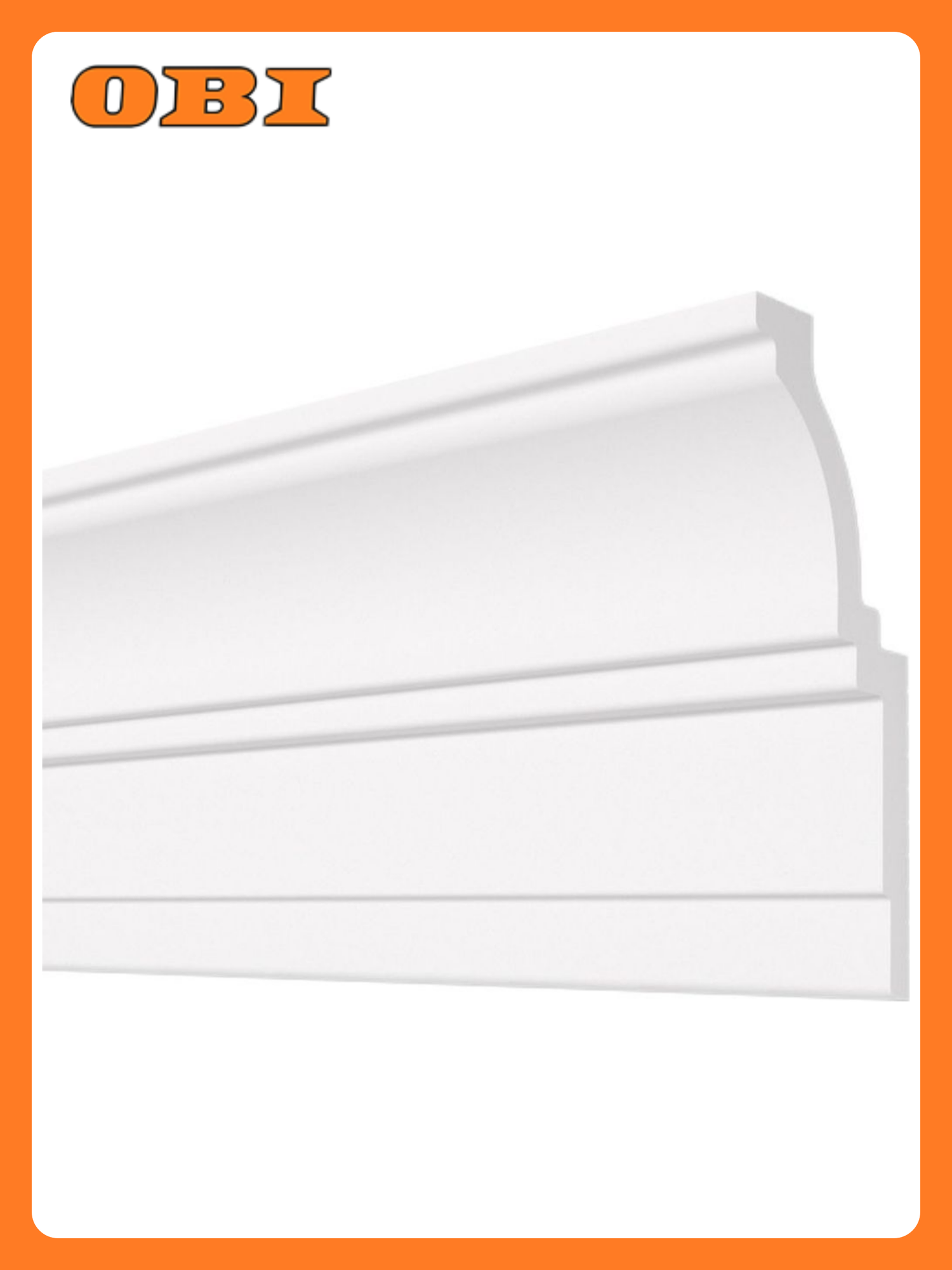 Плинтус потолочный плинтэкс J 40/100 белый 40x100 мм