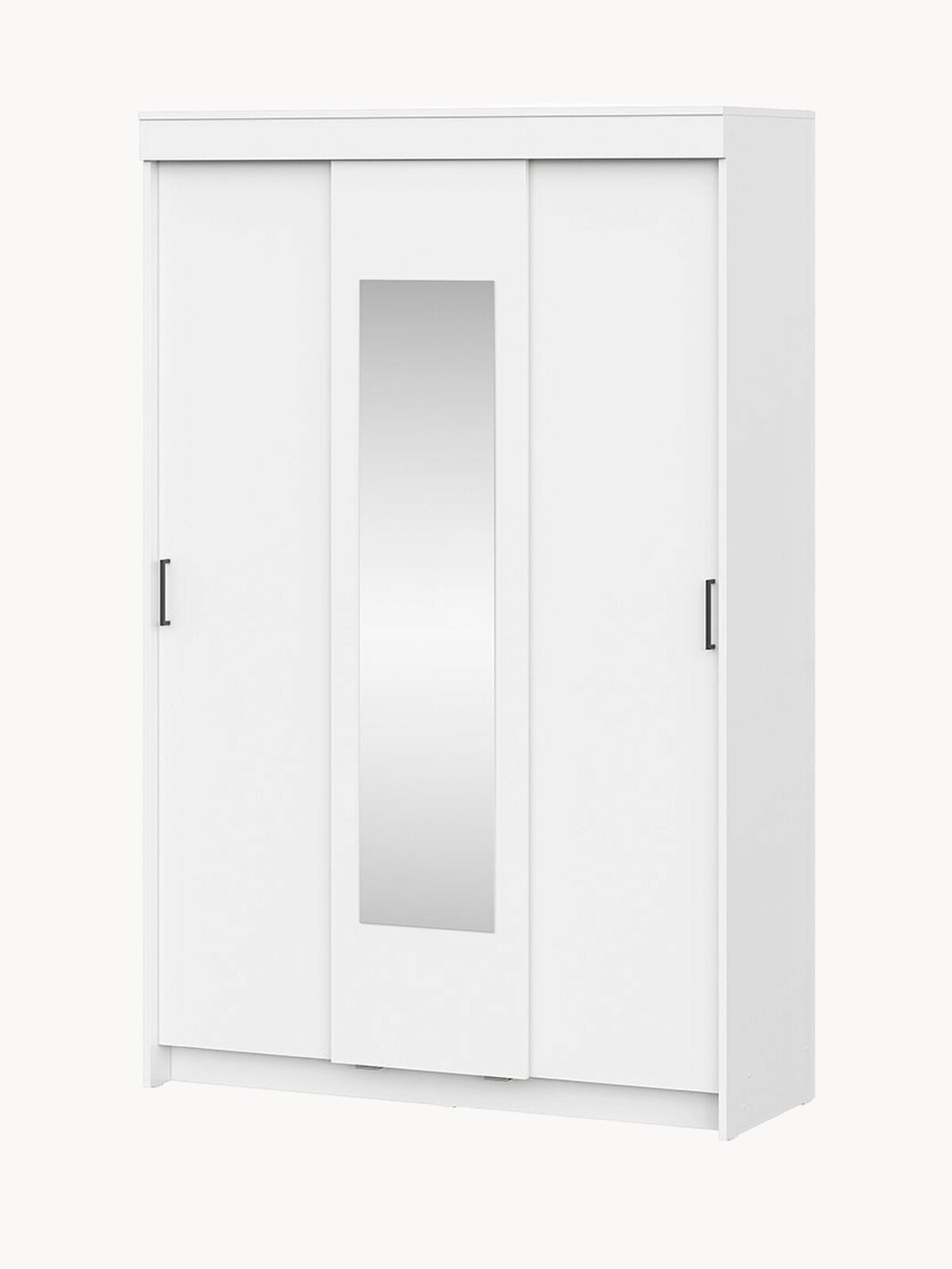 Шкаф-купе Hoff Капри 130,1х201,6х50 см, с зеркалом, цвет белый текстурный