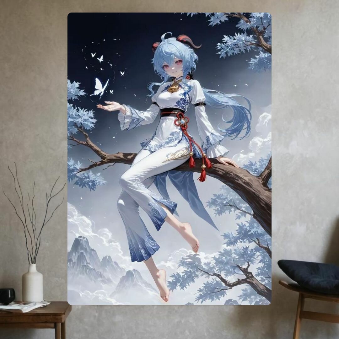 Картина на металле (Genshin Impact) Гань Юй,20*30см