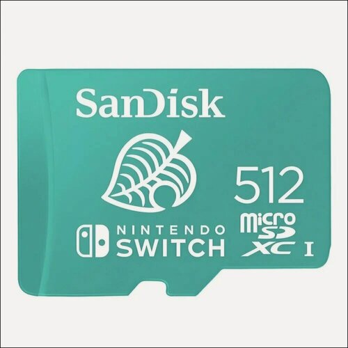 Изображение товара Карта памяти MicroSD 512Gb SanDisk Nintendo Switch (SDSQXAF-512G-GN6MA)