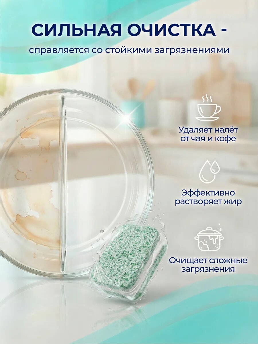 Таблетки для посудомоечной машины Frau Schmidt / Средство для мытья посуды 85 таблеток — фото 1