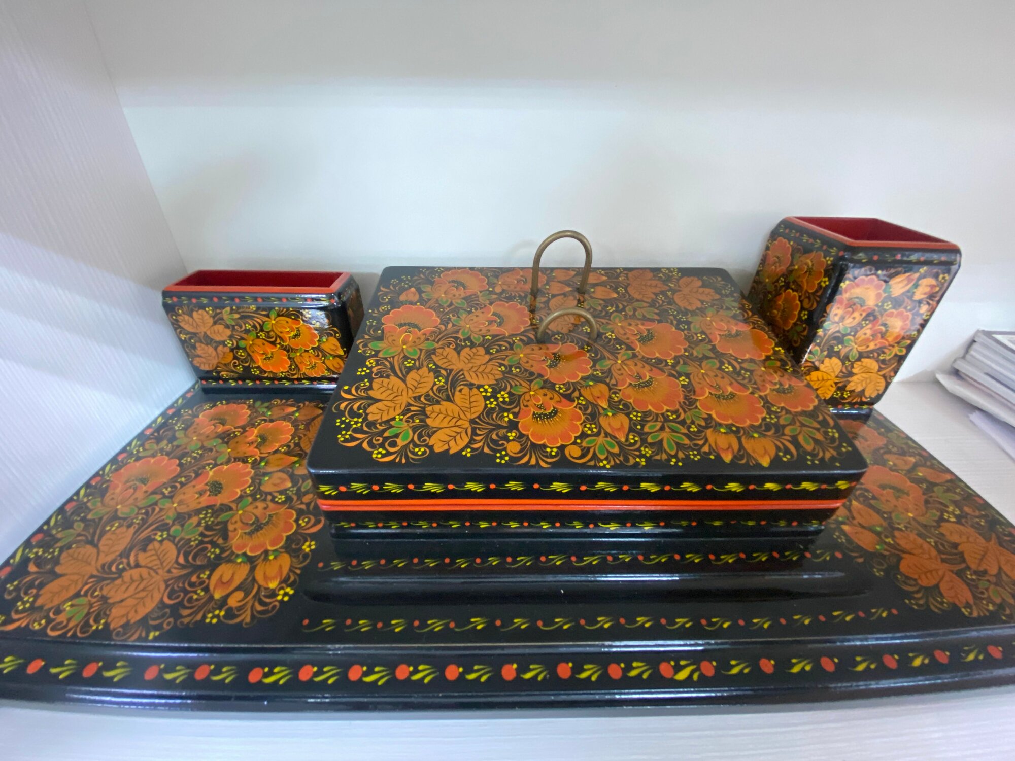 Набор канцелярский Хохлома — фото 1