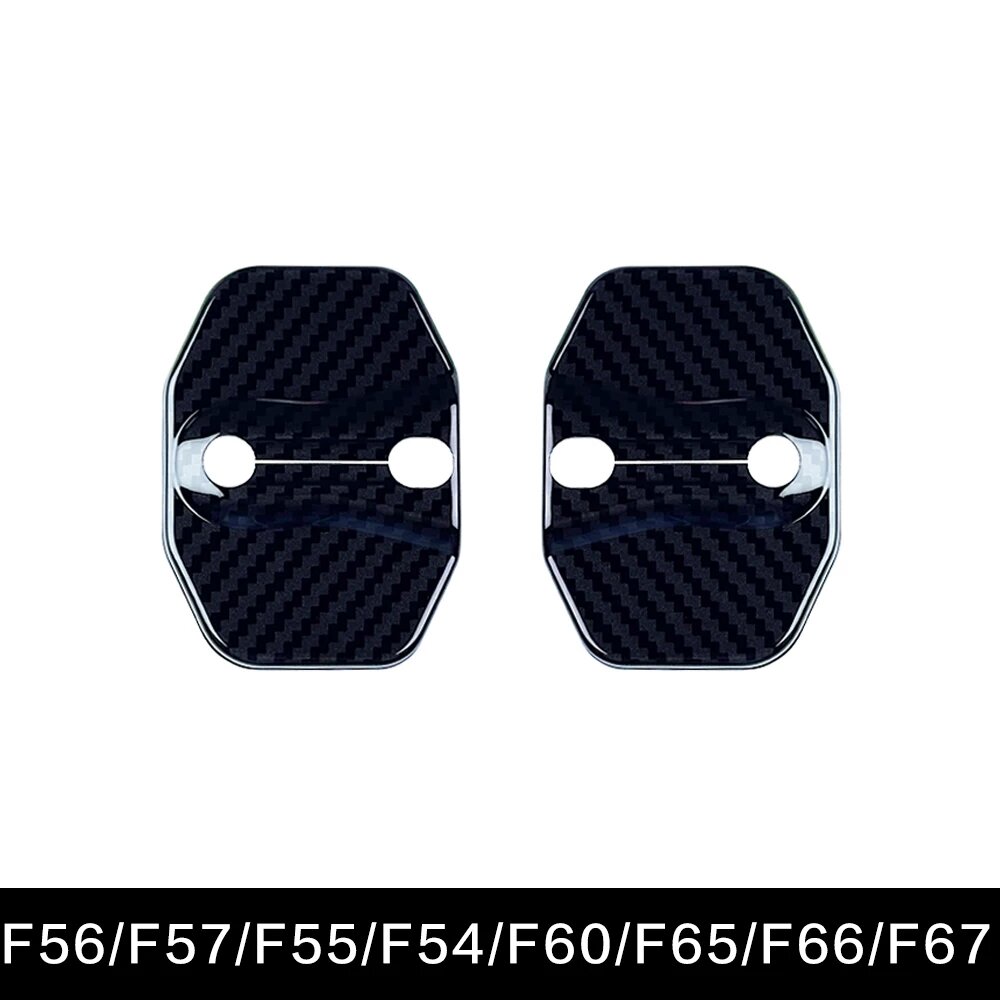 Наклейка на дверную ручку BMW Mini Cooper 2024 New Energy - Узор карбоновое волокно отдельный комплект для серии F