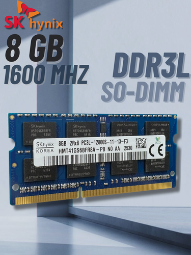 Изображение товара Оперативная память для ноутбука SK Hynix DDR3L 8ГБ 1600MHz CL11 SODIMM HMT41GS6AFR8A-PB