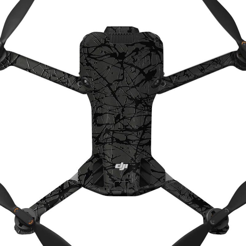 Разбрызгивание черный, защитная пленка для DJI Mini 5 Pro с художественным узором