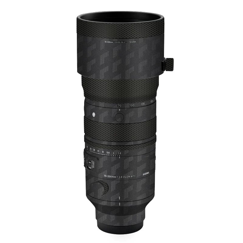 Защитная пленка Sigma 70-200mm F2.8 DG DN для объектива Sony E и L Mount, черный узор стрел