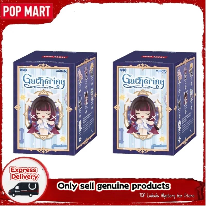 POP Genshin Impact Gathering Q Edition Фигурки Random 2pcs
