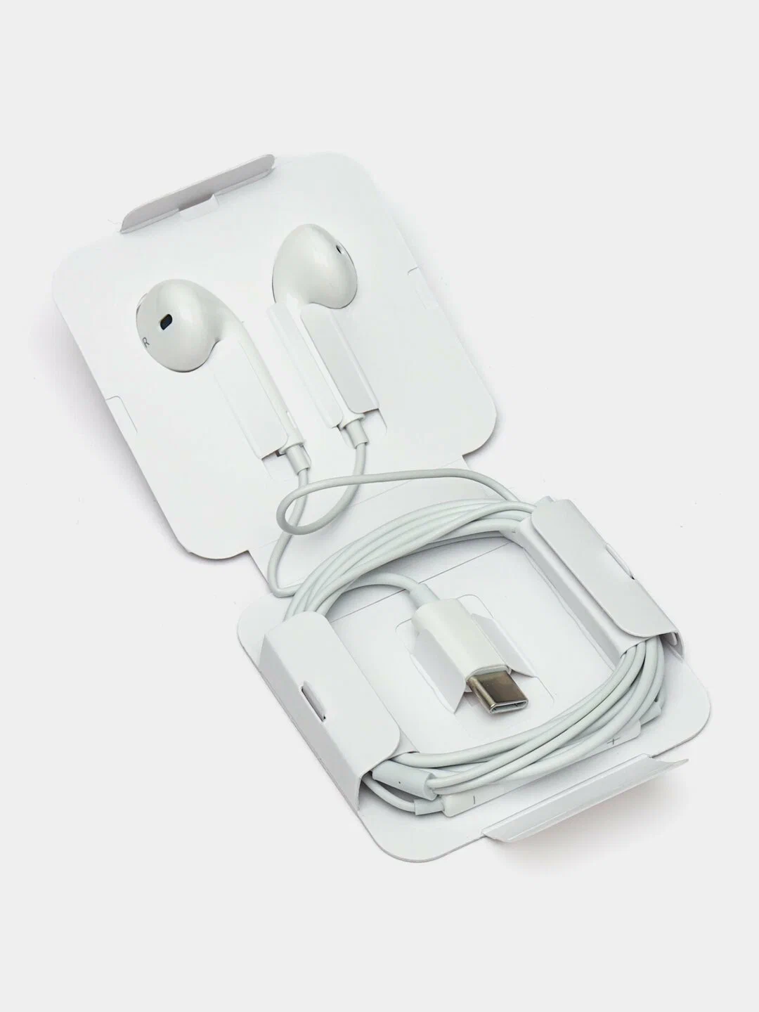 Проводные наушники Apple, (Pop-Up) с микрофоном, для iPhone, iPad, iPod, кабель Type-C — фото 1