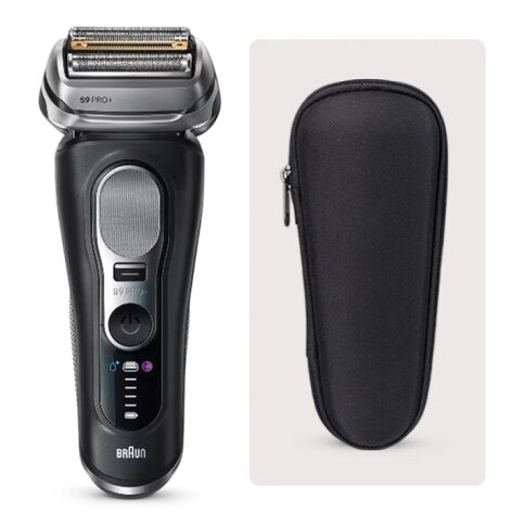 Электрическая бритва Braun Series 9 PRO Plus 9600s Black, с футляром, 5 бреющих элемента, влажная/сухая