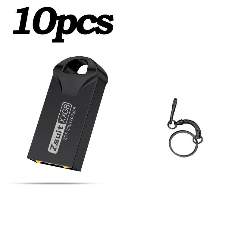 USB-накопитель Zsuit 8 ГБ, черный, 10 шт.