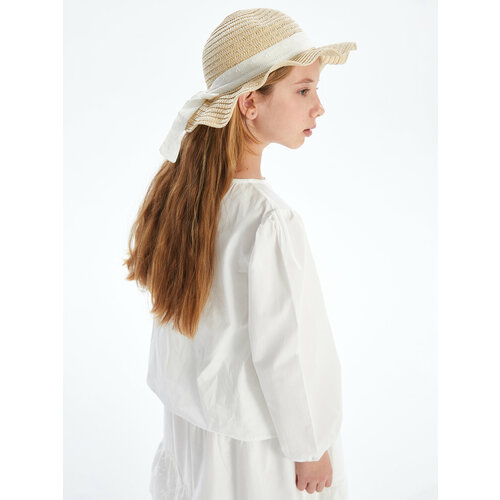 фото Шляпа lc waikiki для девочек, размер 6-10 лет, light beige