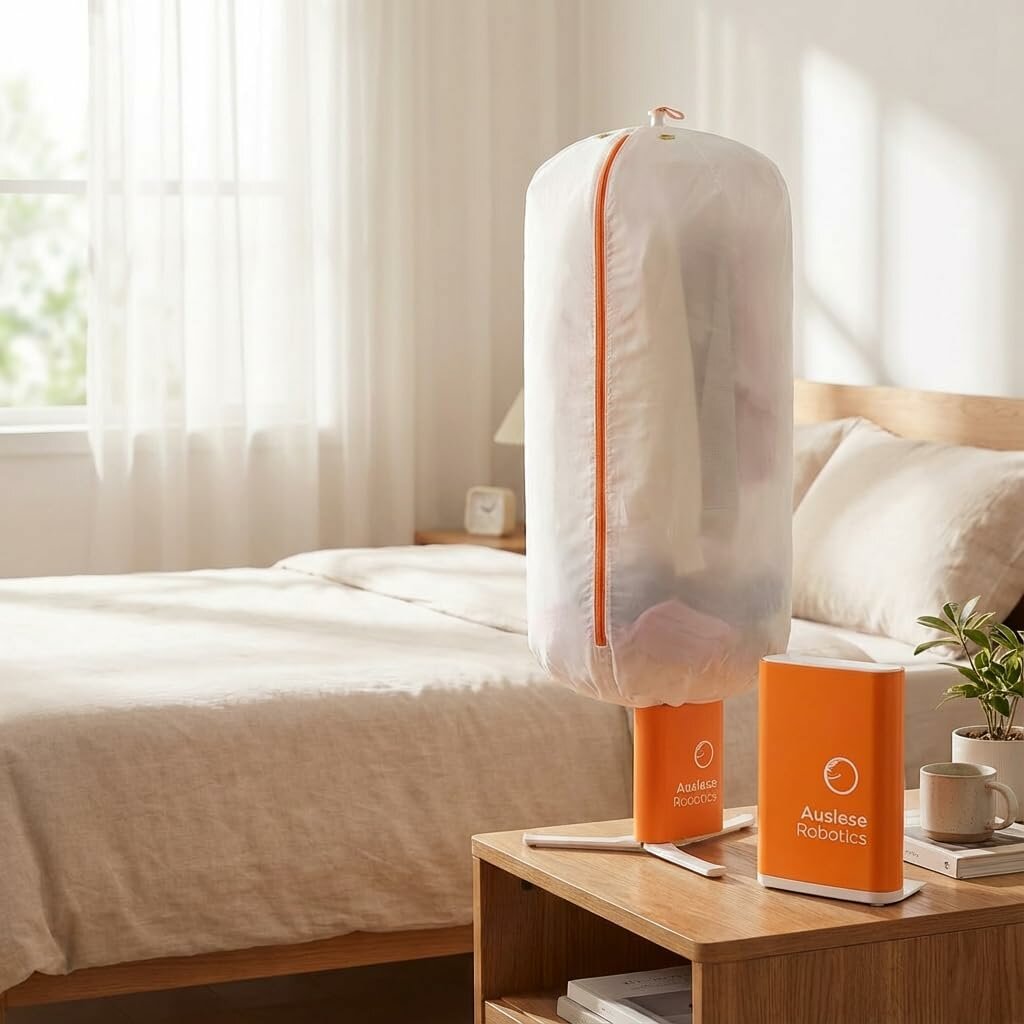 Портативная сушилка, складная, компактная, с таймером, в виде блокнота, для одежды, оранжевая, 1000Вт