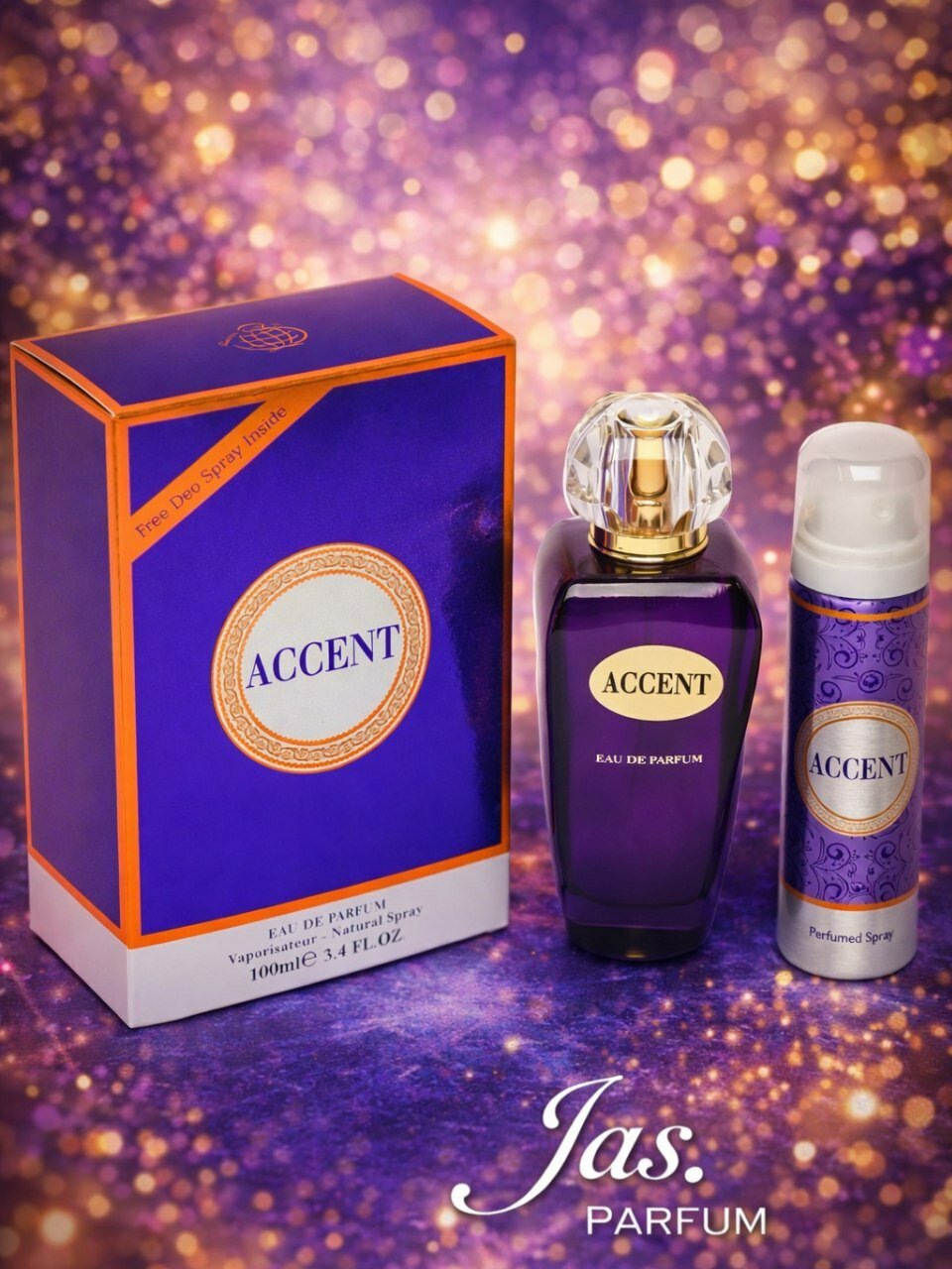 Парфюмированная вода для женщин и мужчин, ACCENT WITH DEO 100ML, O. A. Э