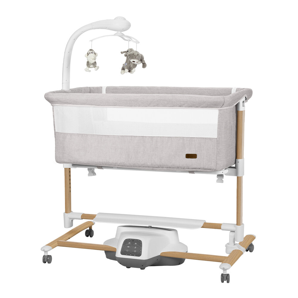 Прикроватная колыбель Carrello Bloom CRL-10304, цвет Silk Beige Wooden