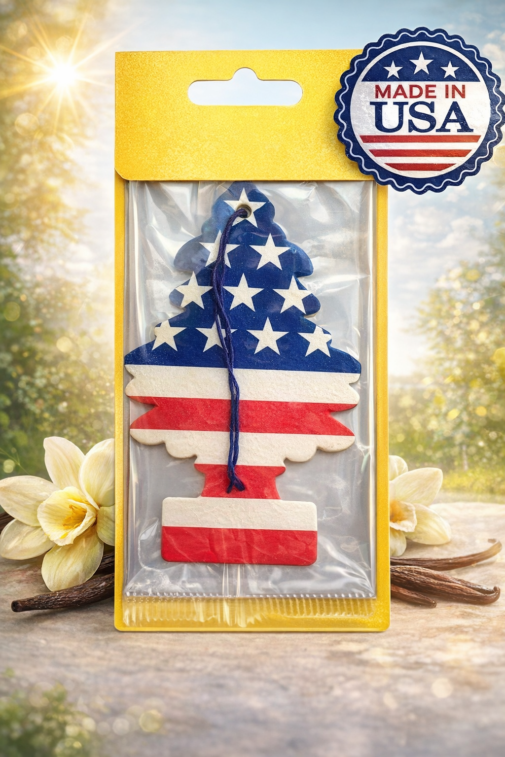 Освежитель воздуха "Little Trees", картонный, аромат "Новый автомобиль", США