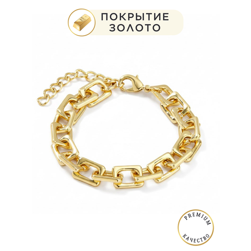 фото Браслет-цепочка noima, 1 шт., размер 18 см, размер one size, диаметр 18 см, золотистый