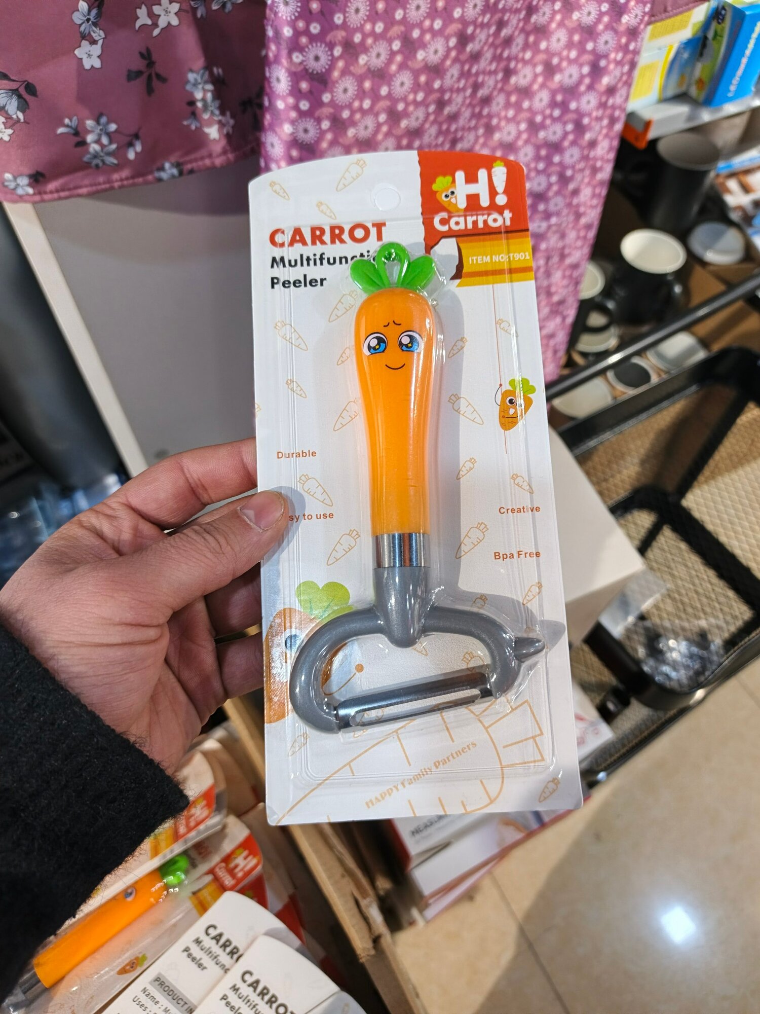 Многофункциональная овощечистка «Морковка», ручной нож-пиллер для овощей и фруктов