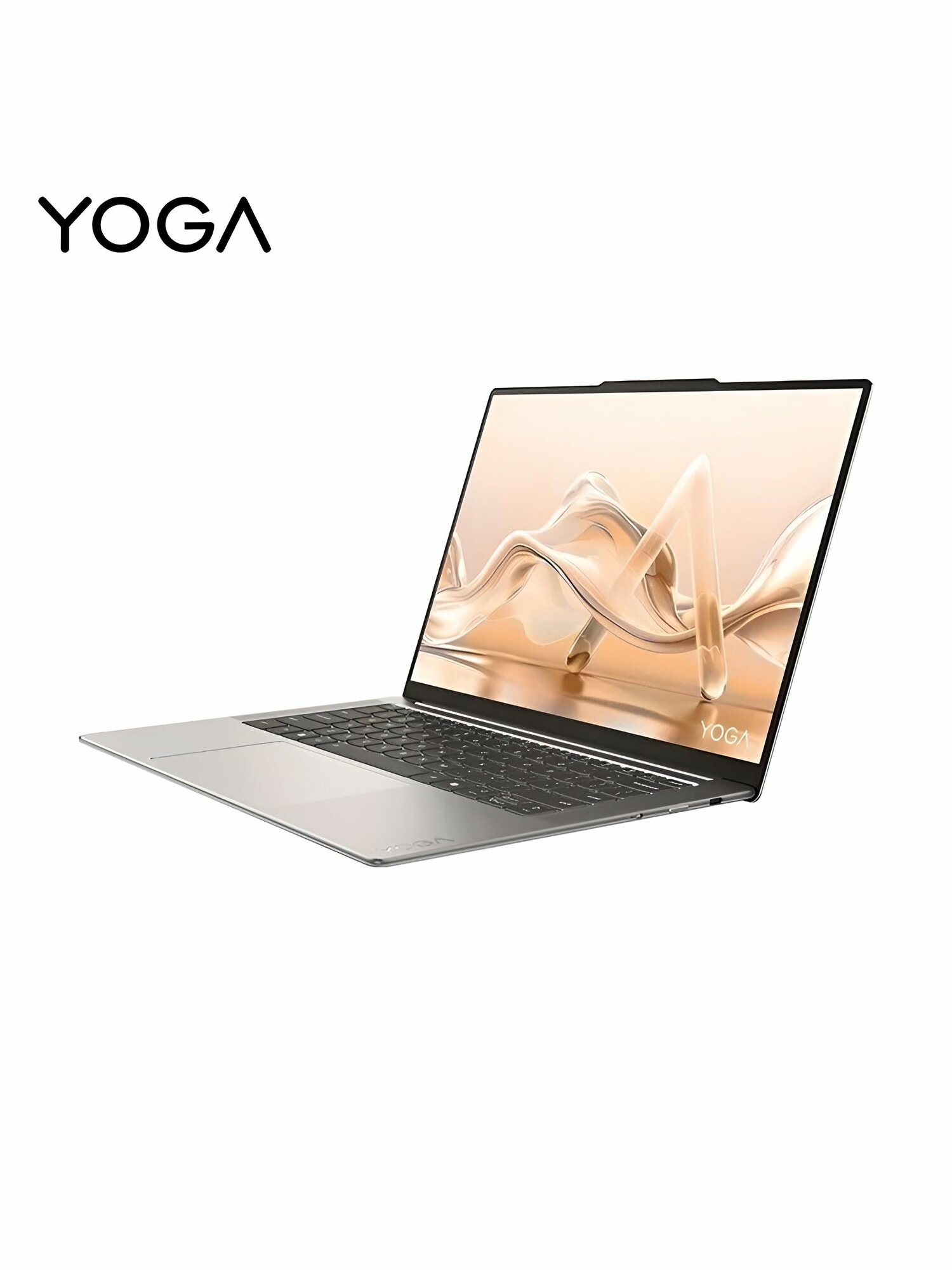 Ноутбук Lenovo Yoga Air 14s, Snapdragon X ELITE X, 32GB, SSD 1TB, Сенсорный OLED 3K, Windows 11Pro, Белое золото, Ru/Eng — фото 1