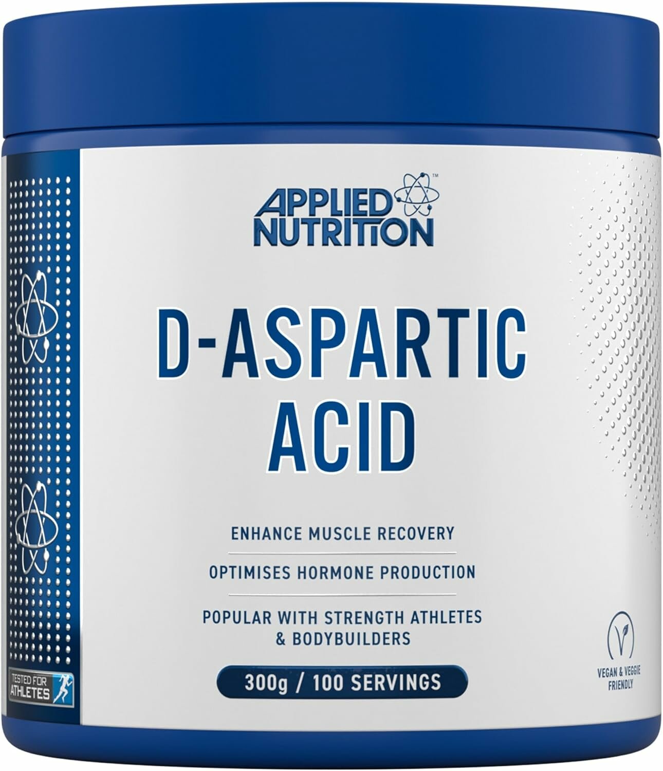 APPLIED NUTRITION D-ASPARTIC ACID, 300 г — D-аспарагиновая кислота для восстановления и гормональной поддержки