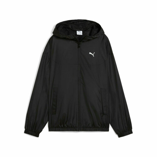 фото Ветровка puma relaxed windbreaker, размер xs, черный
