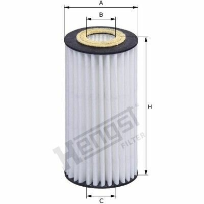 Фильтр масляный HENGST E358H03 D246 Audi A3, A4, A5, A8, Vw Golf Tfsi R Blue