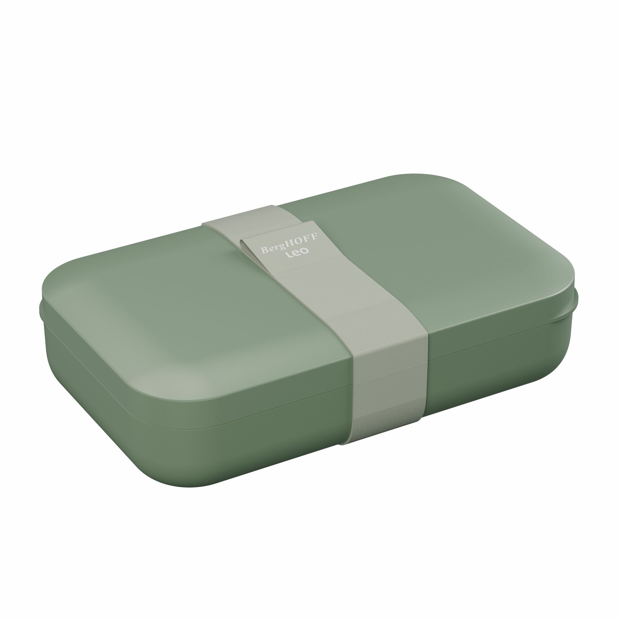 Ланч-бокс для еды, BergHOFF Leo, пластиковый, размер 21x13,1x5,4 см, с удерживающей лентой