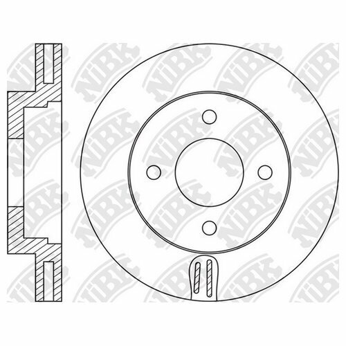 Диск тормозной Nibk RN1619 для Nissan NV200