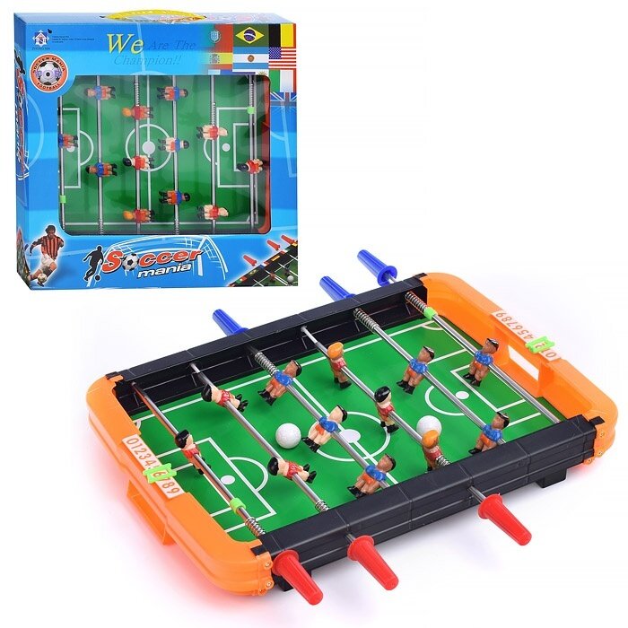 Настольный футбол Oubaoloon 2 мяча, металл, пластик, в коробке (67890)