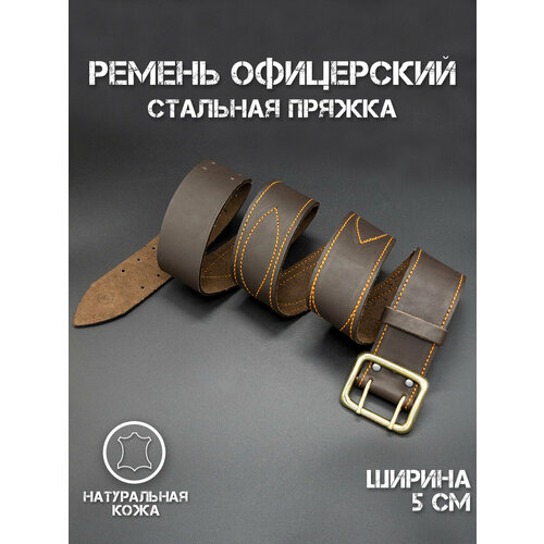 фото Ремень традиция для мужчин, коричневый