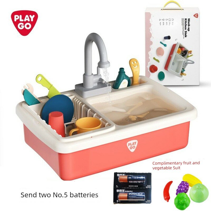 PLAYGO Розово-Красная Водная Лужа Игрушка для Детей DIY Научный Эксперимент Образовательный Набор с Батарейкой