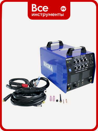 Изображение товара Инверторная сварочная установка Brima TIG-200P AC/DC 220В HF, профессиональный класс, мощность 5 кВт, для сварки алюмини