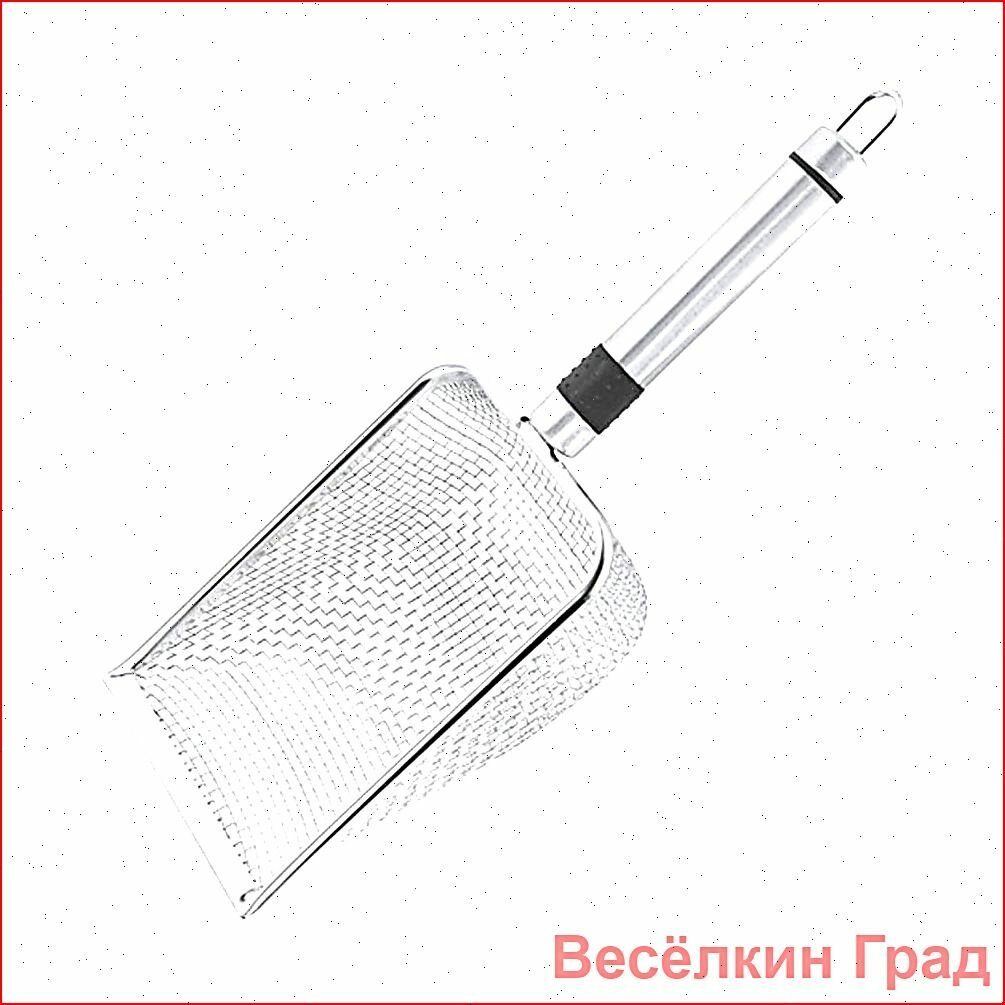 Совок для кошачьего туалета, Металлический совок из нержавеющей стали 28.7x11cm
