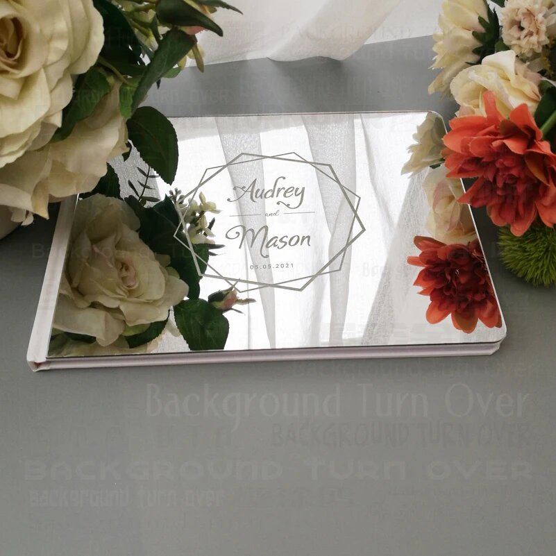Гостевая книга для свадьбы G034 Silver